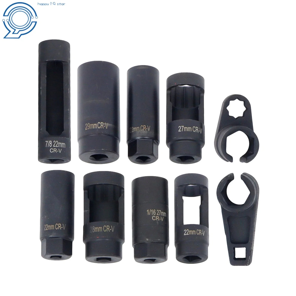 Oxygen Sensor & Oil Pressure Sending Unit Socket Tool Set - 10 Pieces