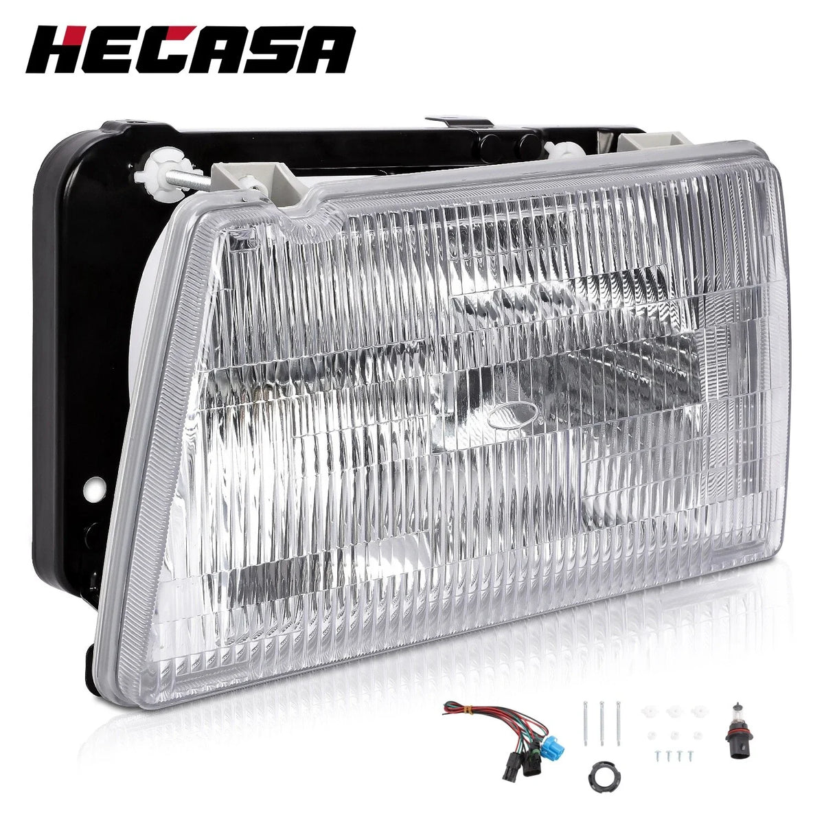 Headlamp with Bulb for Peterbilt 375 385 Driver Side Left