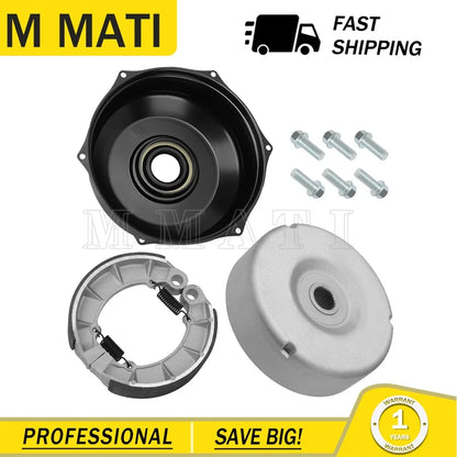 Rear Hub Cover with Brake Shoes Kit for Honda Rubicon 500 2001-2014