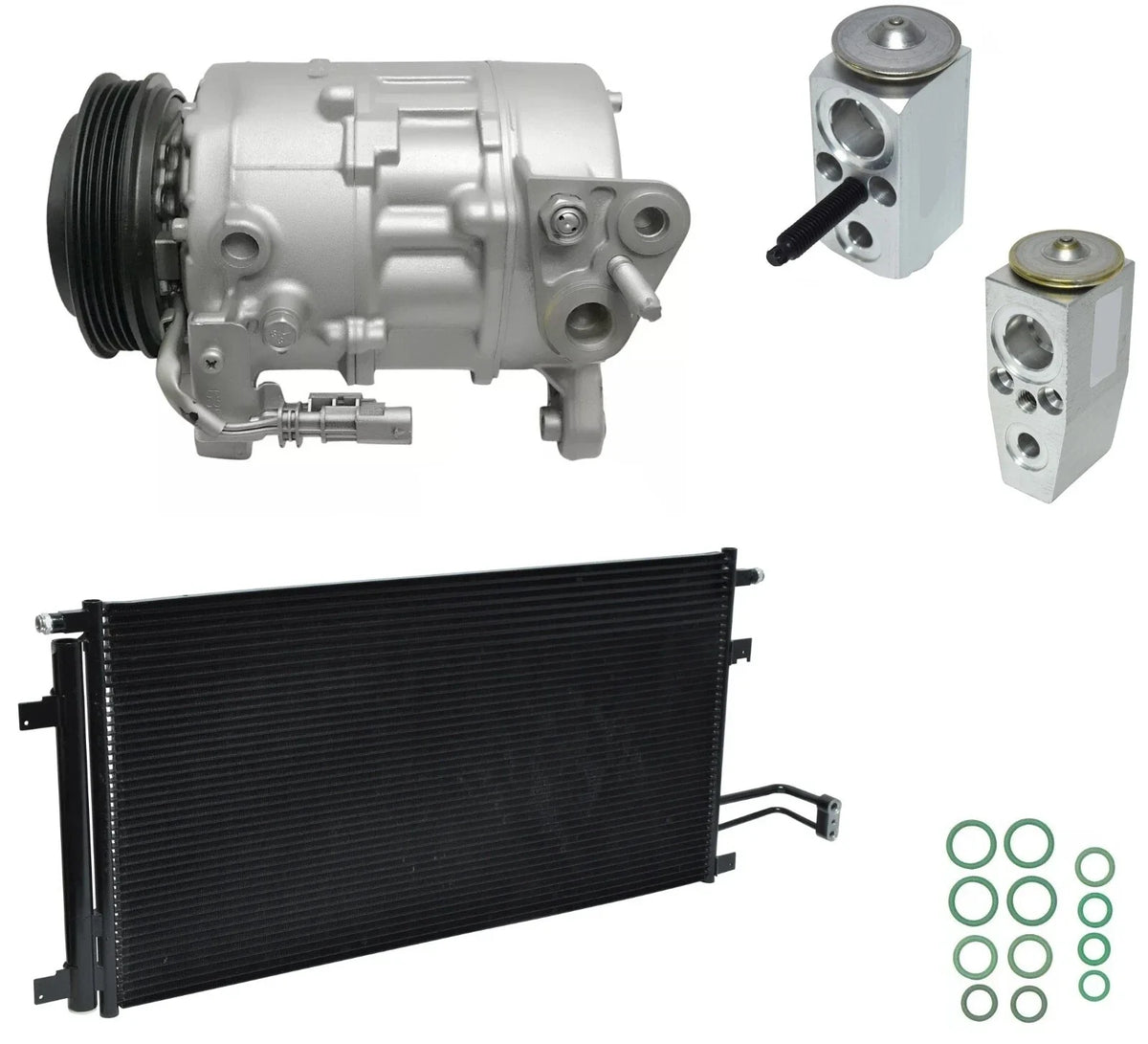 AC Compressor Kit With Condenser for GMC Yukon XL 5.3L 6.2L (2015–2019)