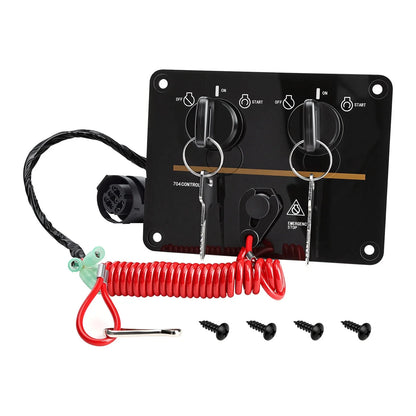 Ignition Key Kill Switch Dual Twin for Yamaha Outboard 6K1-82570-11-00