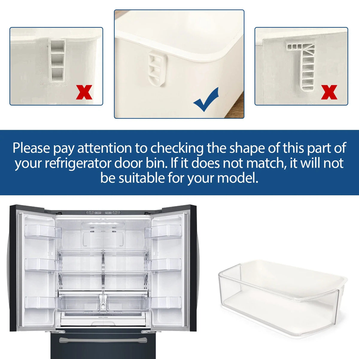 Door Shelf Bin Right for Samsung Refrigerator Model DA97-12650A