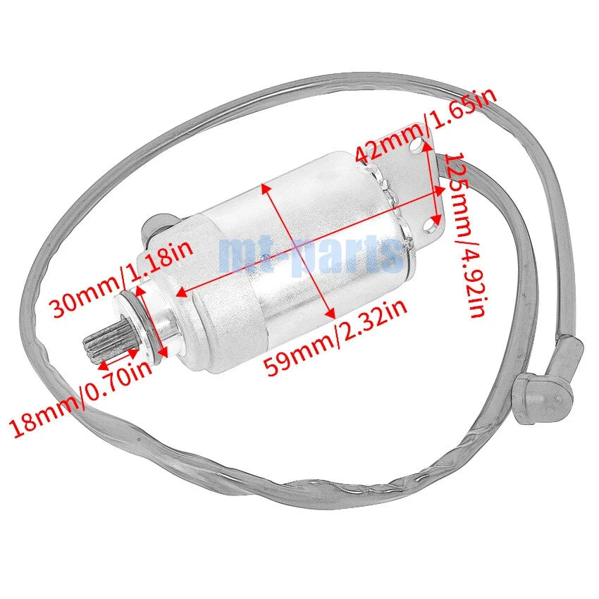 Starter for Polaris Phoenix 200 (2005–2024) / Sawtooth 200 (2006–2007) 0453778 0454948