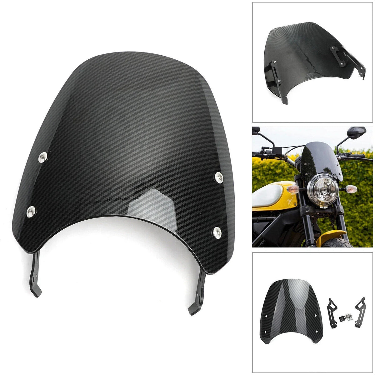 Wind Deflector for Windshield - Ducati Scrambler 2015 to 2018