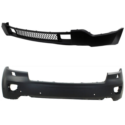 Set of 2 Front Upper Bumper Covers for Jeep Grand Cherokee (2011–2013)