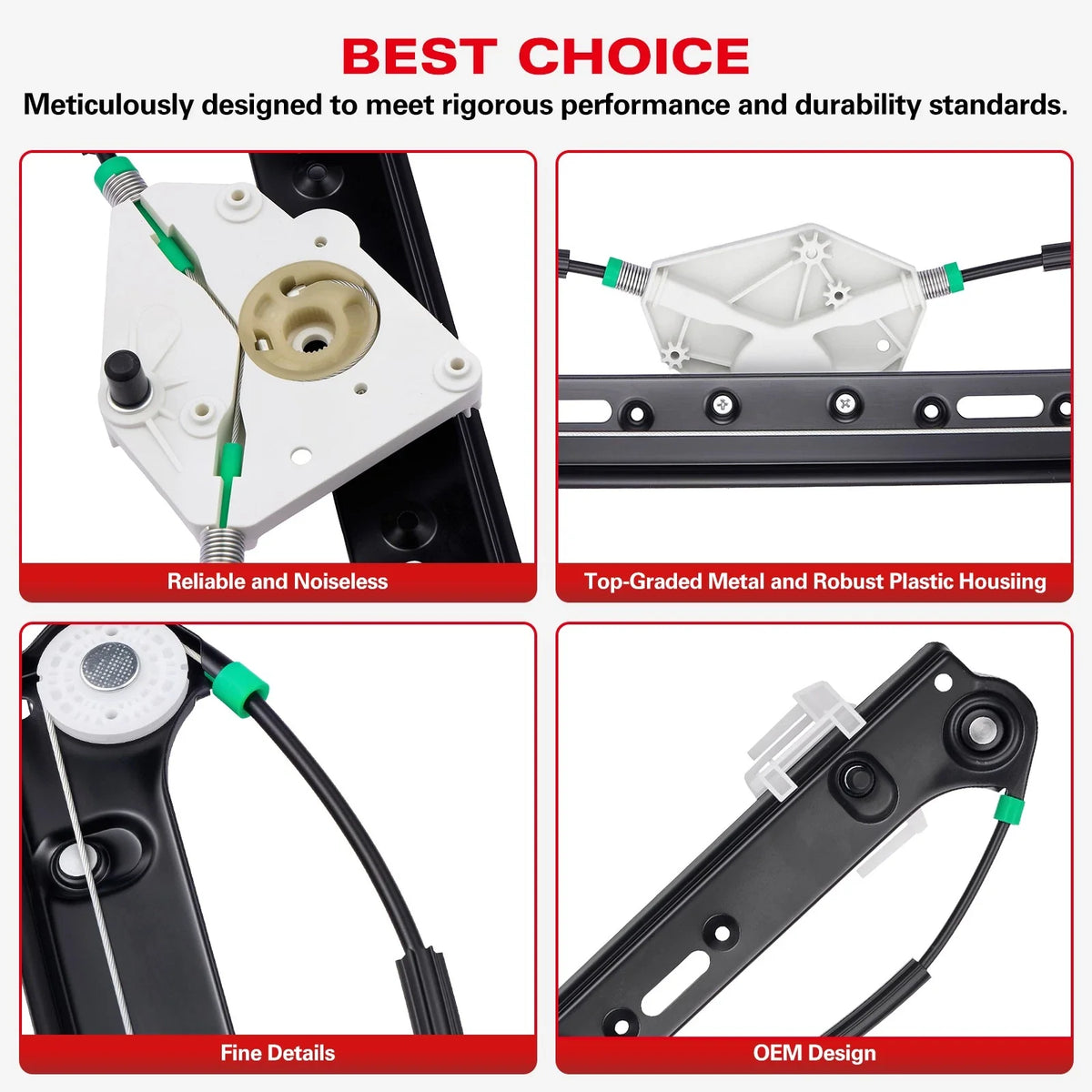 Power Window Regulator for BMW X3 (2004–2010) Rear Right Passenger