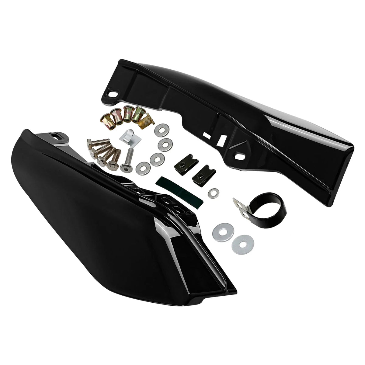 Black Mid Frame Air Deflectors for Harley Electra Glide 2017–2023