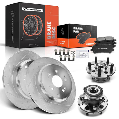 Drilled Brake Rotor & Pad Set for Acura MDX ZDX (2007–2013)
