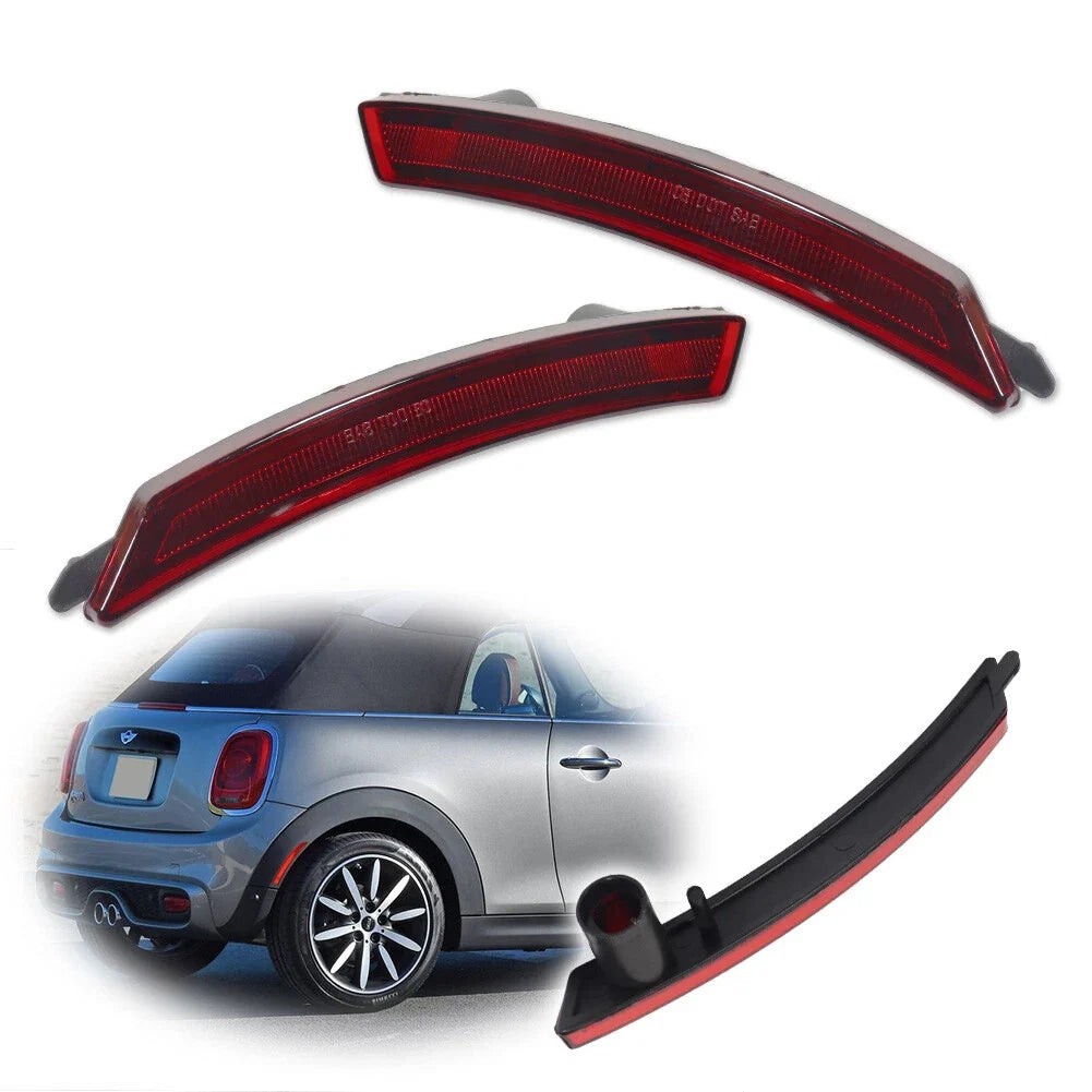 2X Red Rear Fender Side Marker Lights for MINI Cooper (2007–2016)