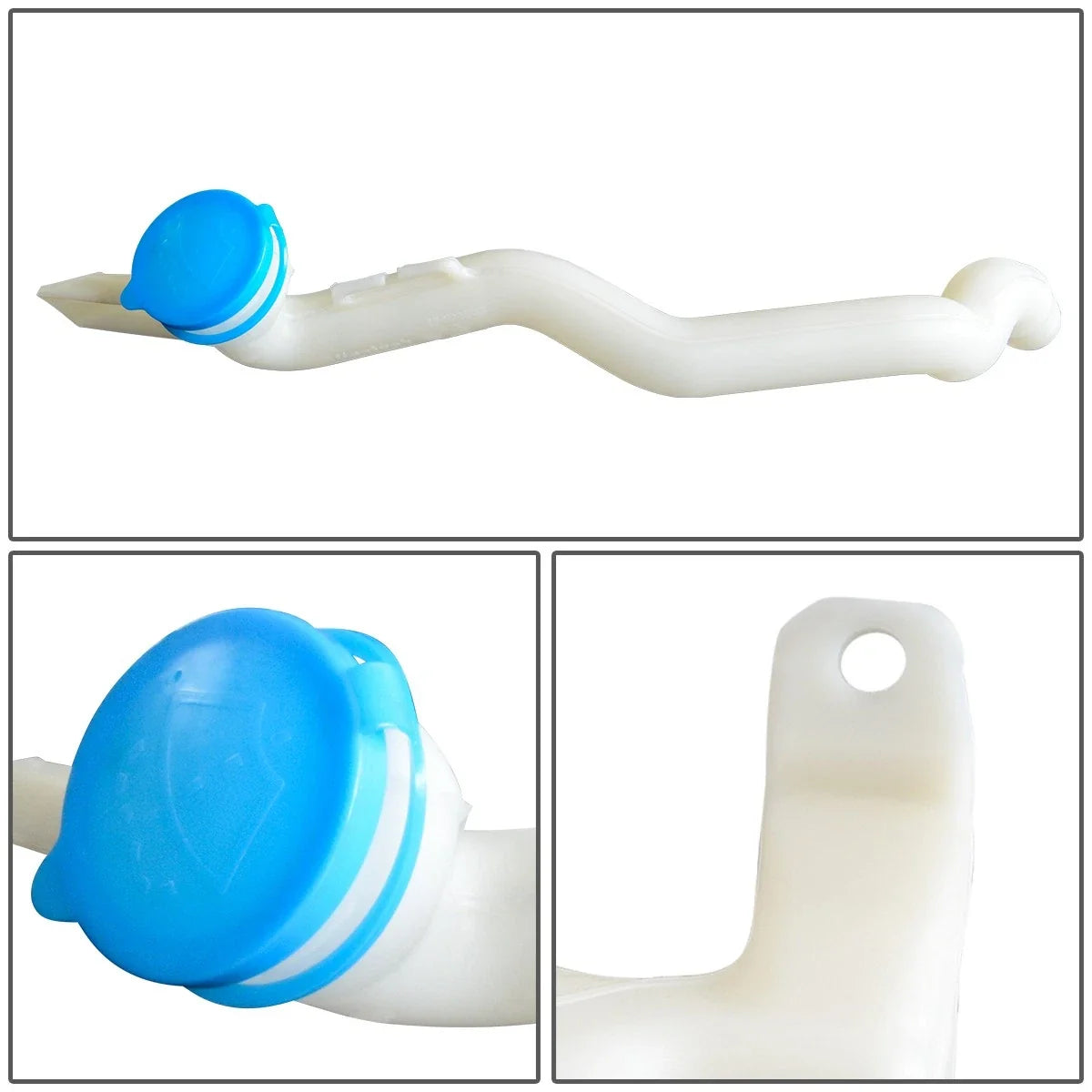 Windshield Washer Fluid Reservoir Tank Bottle w/Cap+Pump for Honda Civic (2016–2019)