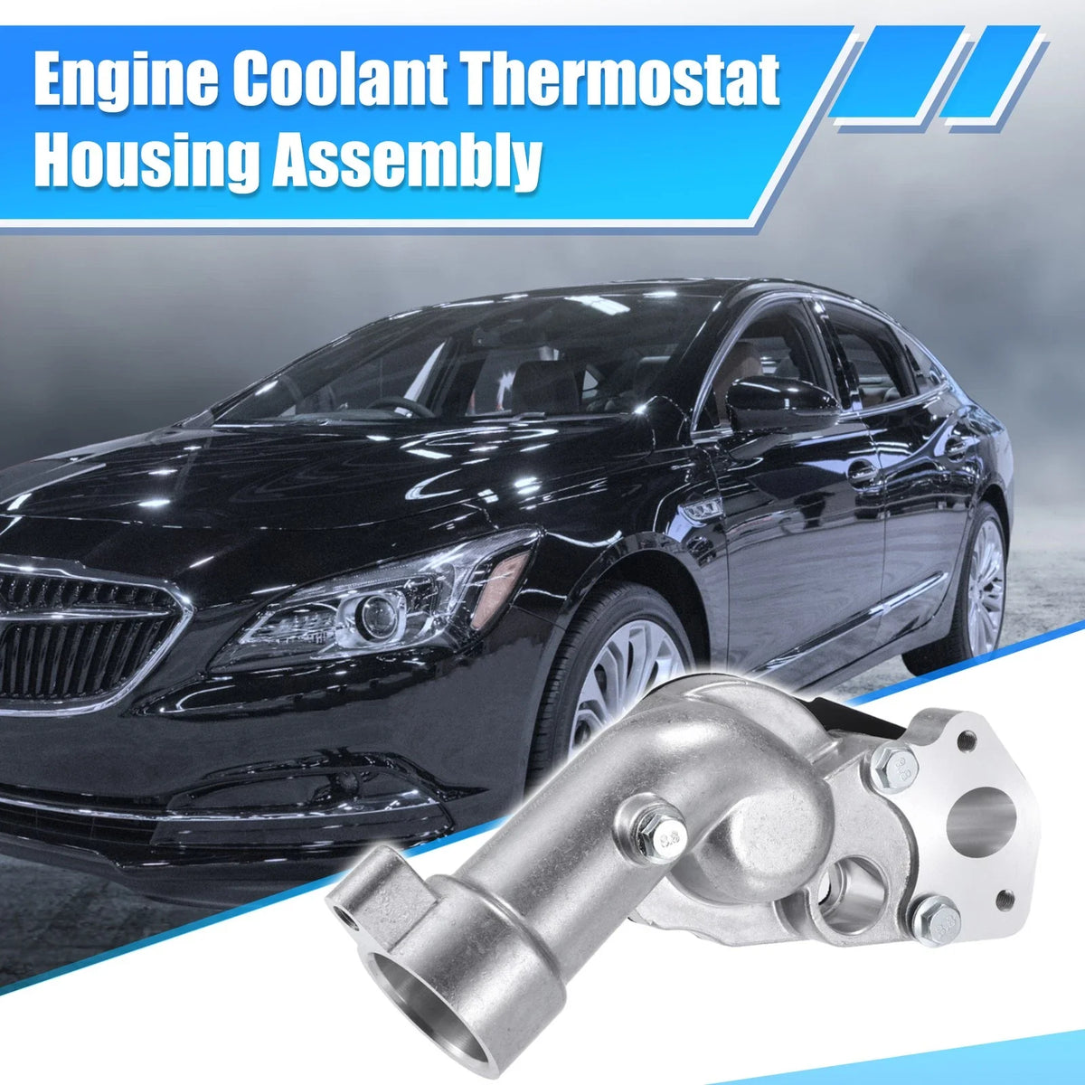 Engine Coolant Thermostat Housing 12597257 for Buick LaCrosse (2005–2008)