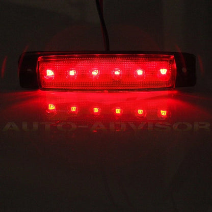 Set of 10 LED Clearance Side Marker Lights for Bus Van Trailer (12V)