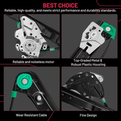 Front RH Power Window Regulator for BMW 325i 325xi 330i (2001–2005)