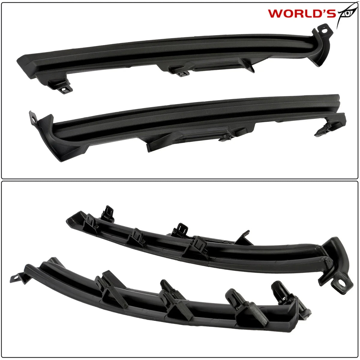 Fog Light Covers for Mazda CX-9 (2016–2023) Black Plastic