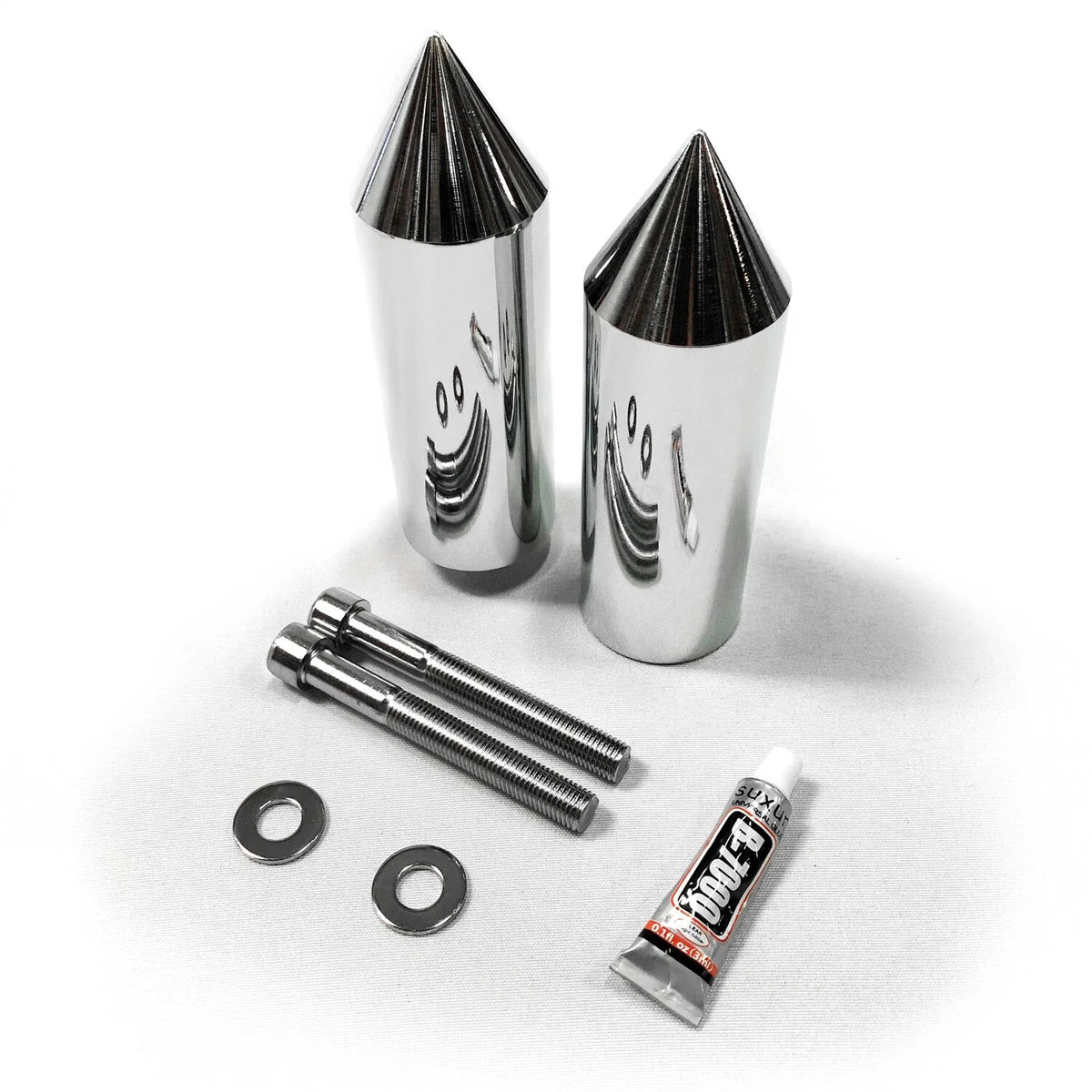 Chrome Spike Frame Slider Protector for YZF 600R (1996-2007)