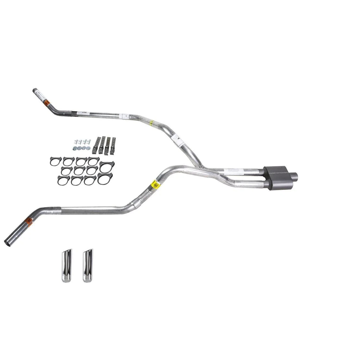 Dual Exhaust 2.5" Pipe & 1 Chamber Muffler for Titan (2004–2005)