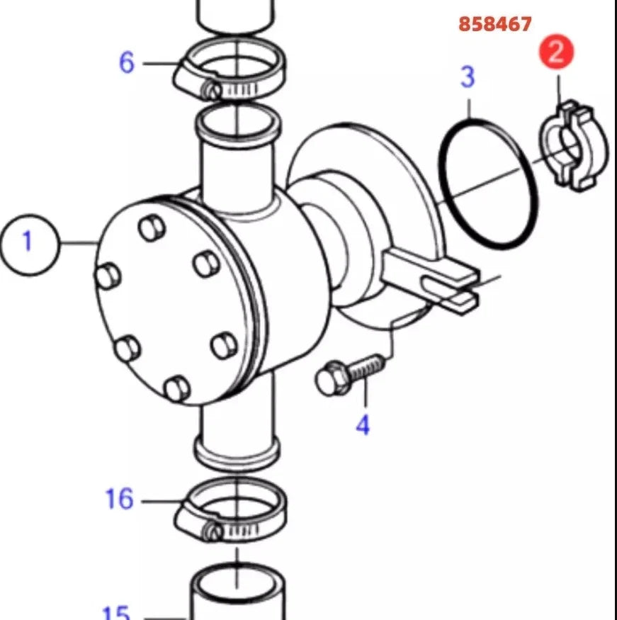 Companion Flange for Volvo Penta (858467)