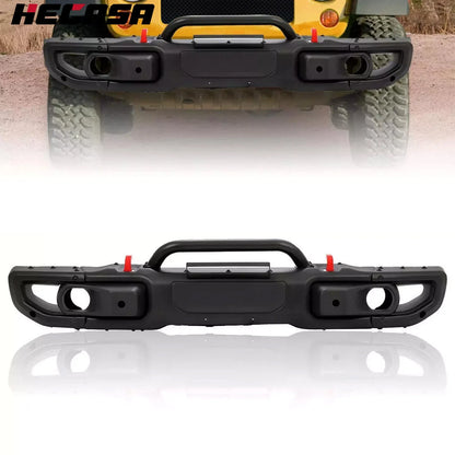 Front Black Bumper for Rubicon Jeep JK Wrangler (2007-2018)