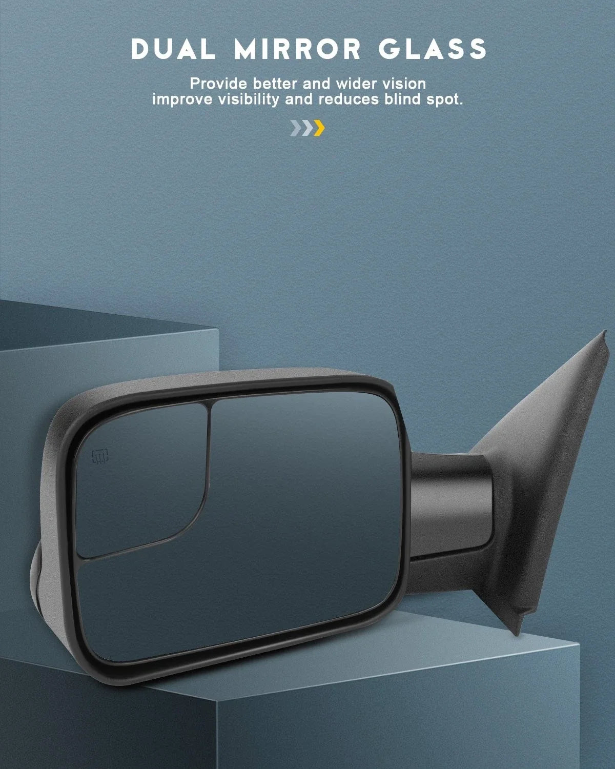 Manual Tow Mirror Set for 1500 (2002-2008) & Ram 2500/3500 (2003-2009)
