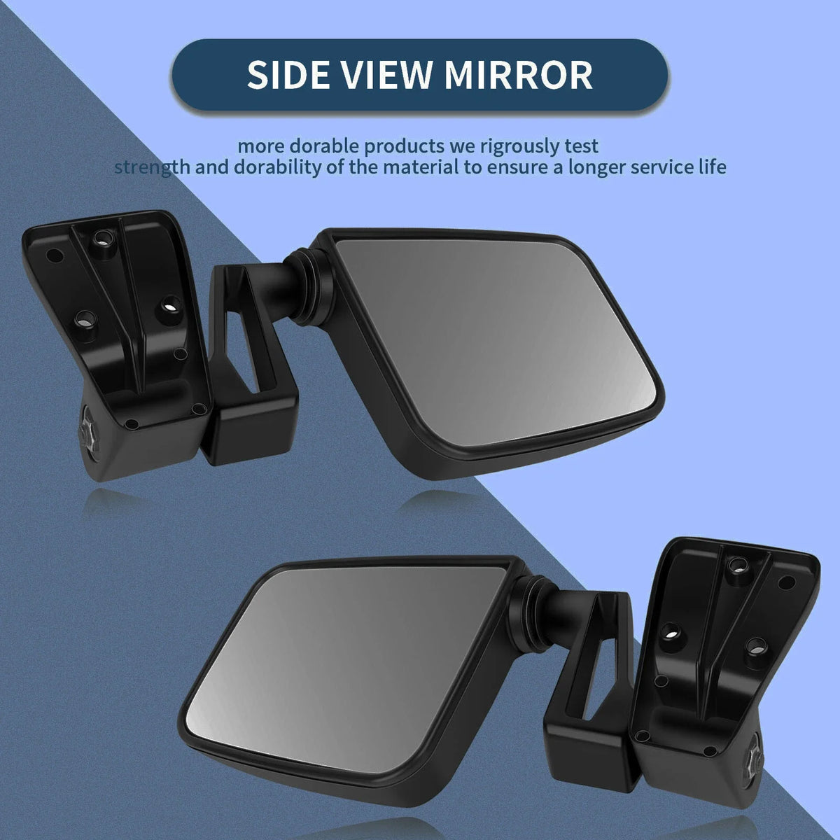 Side View Mirrors Manual Set of 2 for Jeep Wrangler 1987-2002
