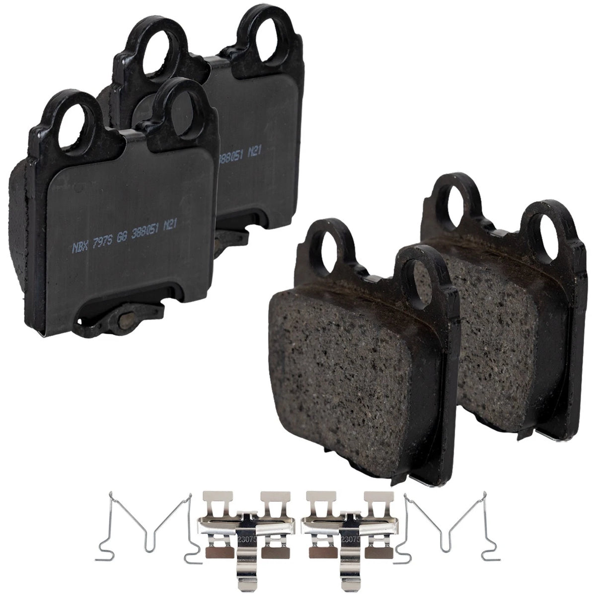 Rear Ceramic Brake Pad Set for Lexus SC430 (2002–2010) IS300 (2001–2005)
