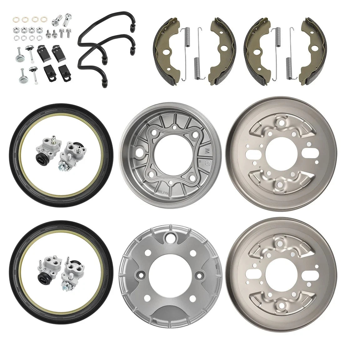 Wheel Cylinder & Front Brake Drum Plate Kit for Honda Rincon 650 2003-2005