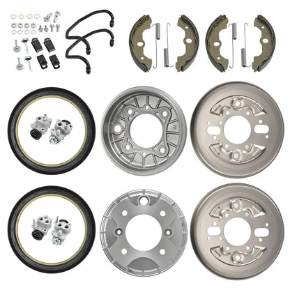 Wheel Cylinder & Front Brake Drum Plate Kit for Honda Rincon 650 2003-2005