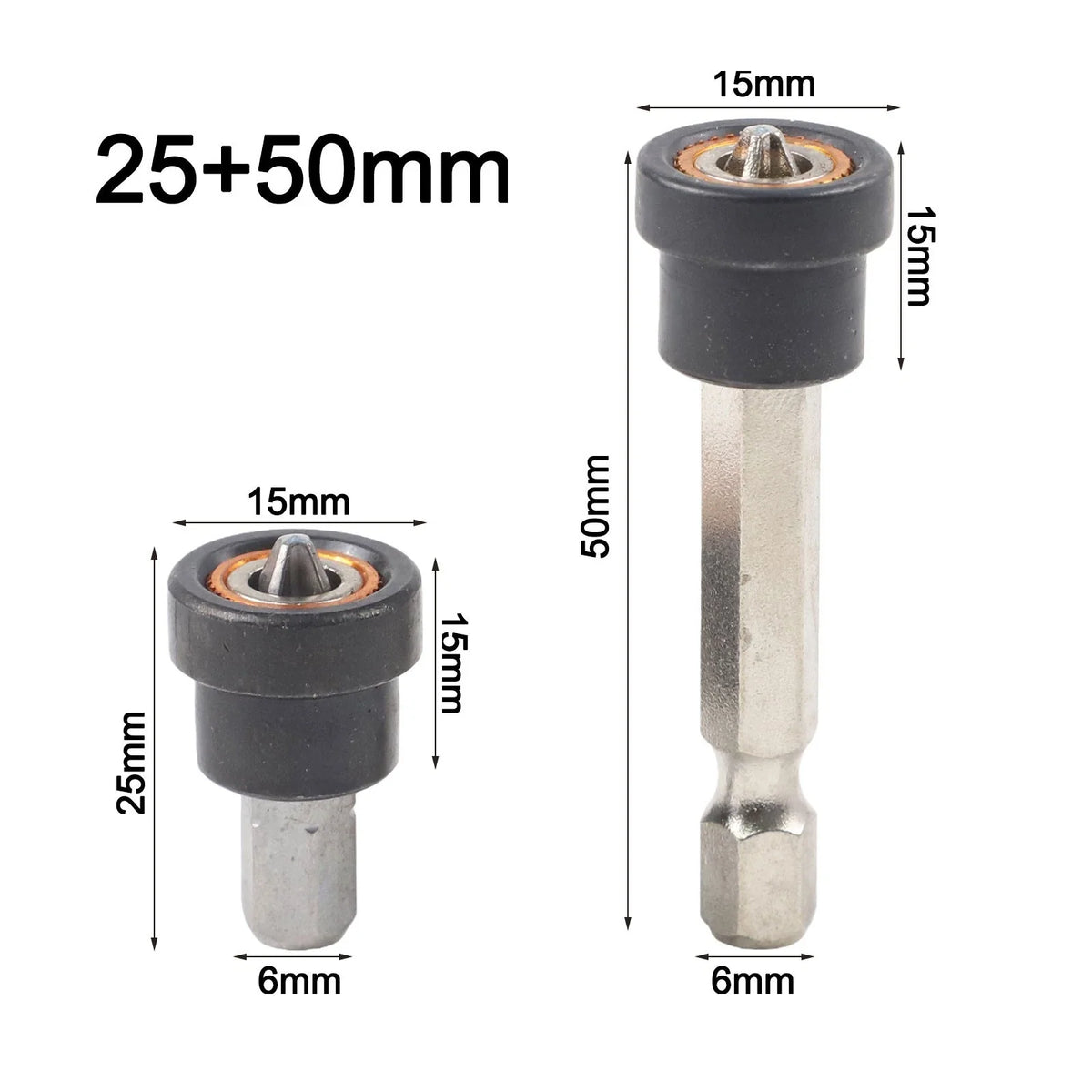 Magnetic Screwdriver Bit Holder Hex Shank for Power Tools (2550mm)