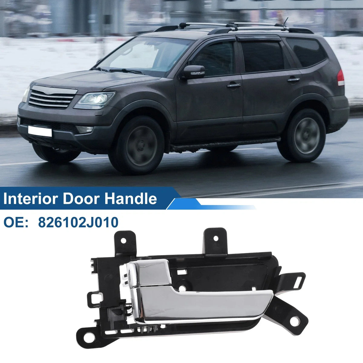 Front Passenger Side Interior Door Handle for Kia Borrego (2007–2015) No. 826102J010
