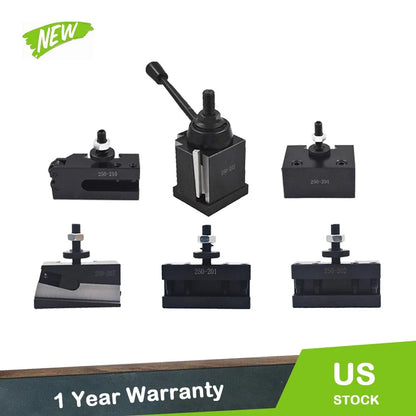 Quick Change Wedge Tool Post Set - 6 Pcs for BXA Series 10" - 15