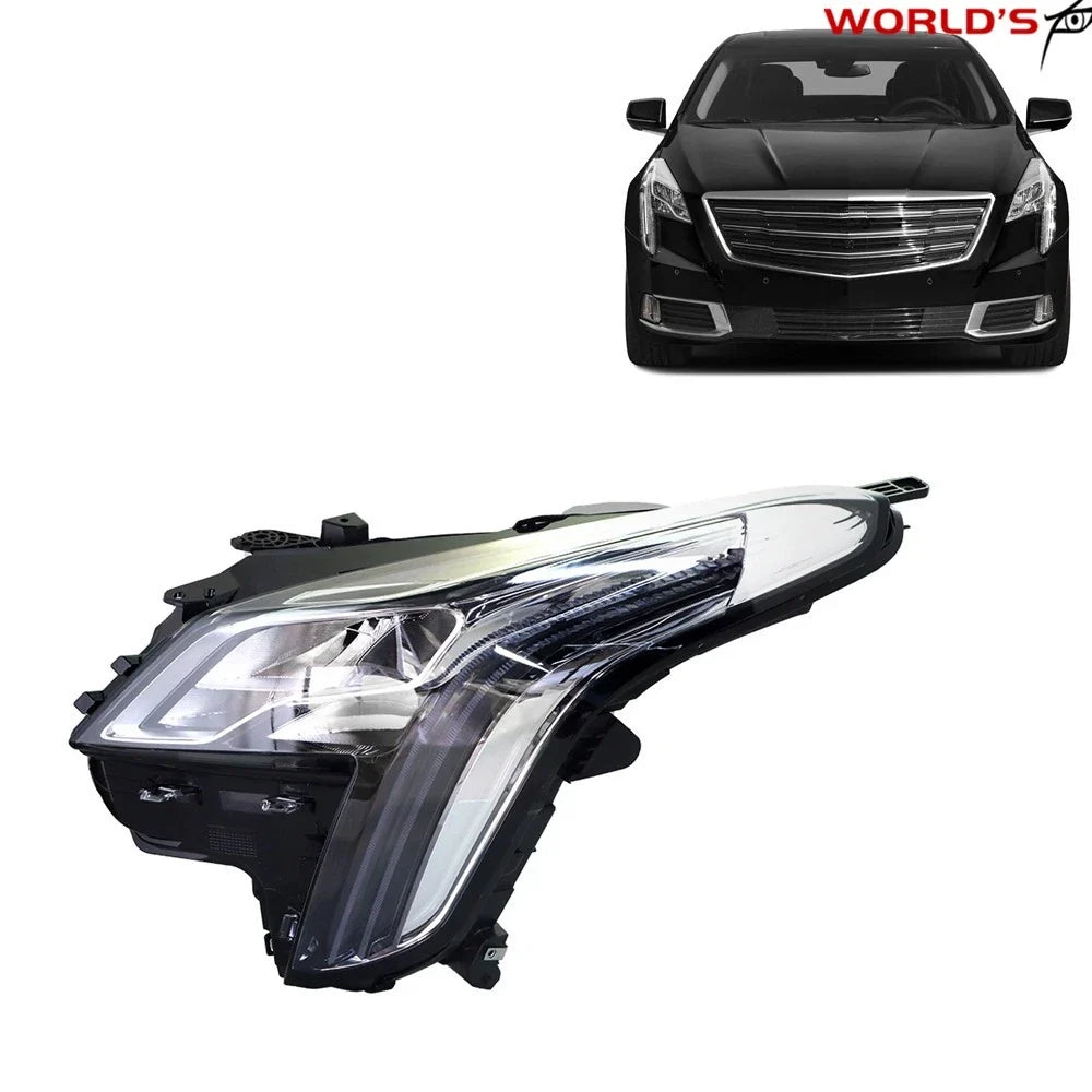 LED Signal Headlight for Cadillac XTS (2018–2019) Chrome Clear Left Side