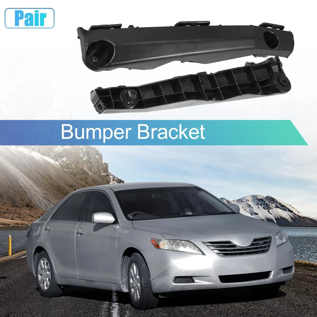 2X Front LH RH Bumper Retainer Support Bracket for Toyota Camry (2012–2015)