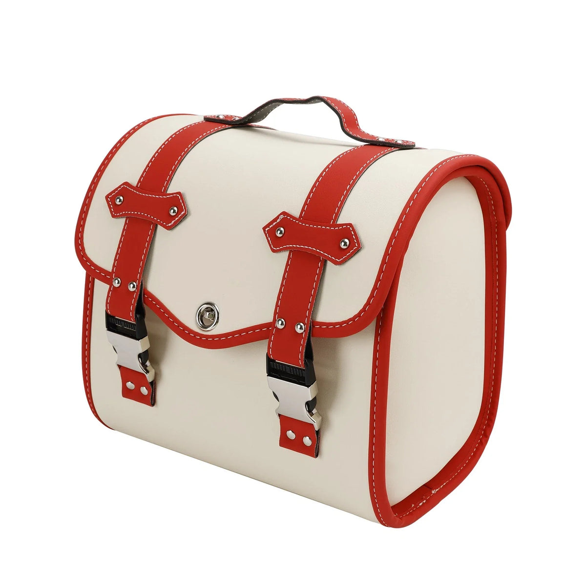 Motorbike Quick Release Side Tool Bag - Saddlebag (White)