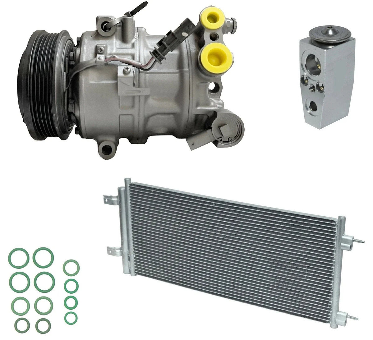 AC Compressor Kit With Condenser for Chevrolet Cruze 1.4L (2019–2019)