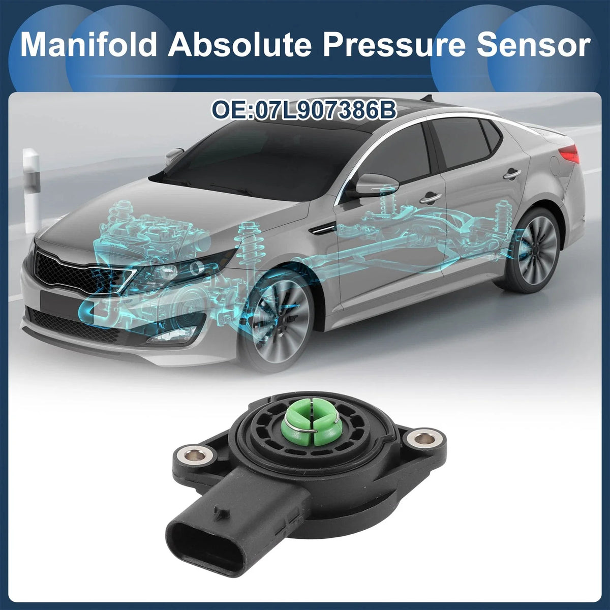 MAP Pressure Sensor No. 07L907386B for Audi A3 (2004–2013)