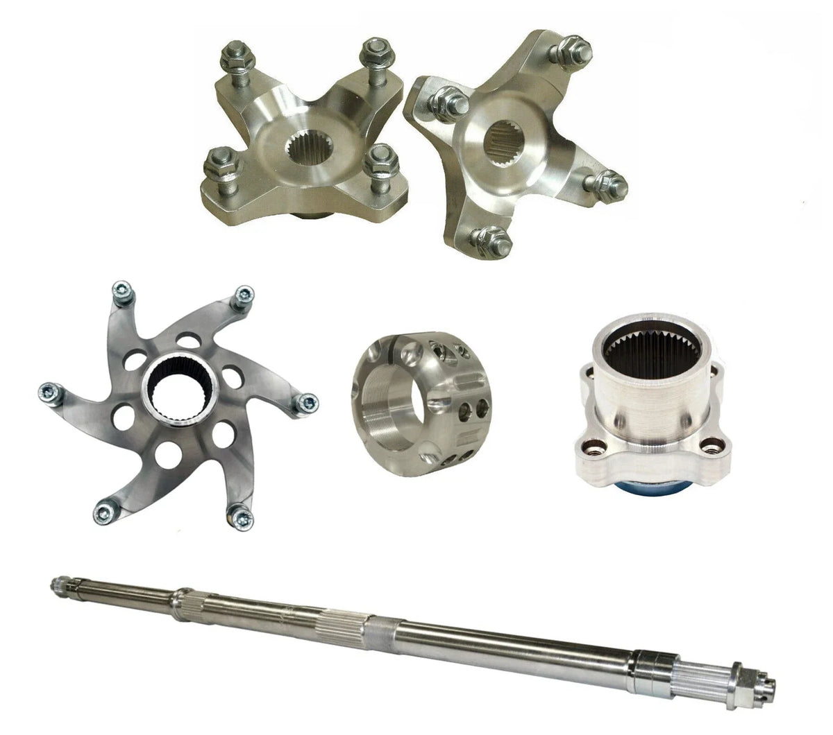 Axcalibar Rear Sprocket Brake Hubs + Lock Nut for Yamaha Banshee