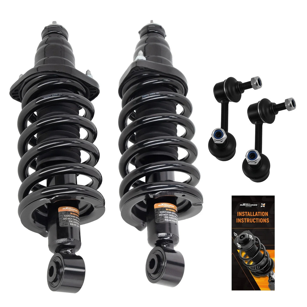 Set of 4 Rear Struts and Sway Bar Links for Honda Element (2003–2011)