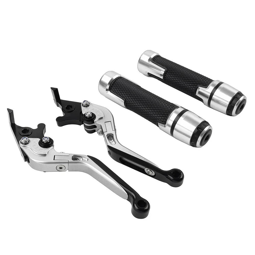 Set of 2 Silver Extendable Brake Clutch Levers for BMW F900 F900R (2019–2023)