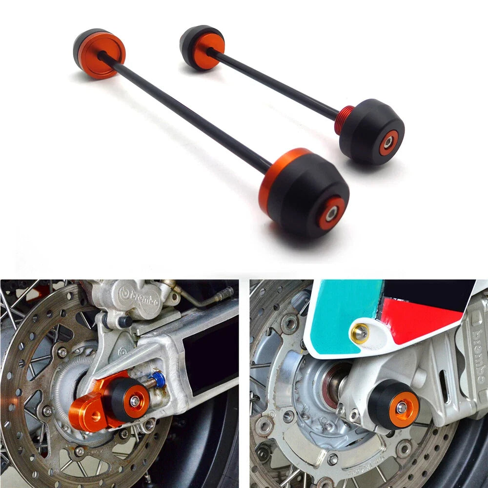 Crash Protector Set: Front & Rear Axle Sliders for KTM Duke 790 2018-2019