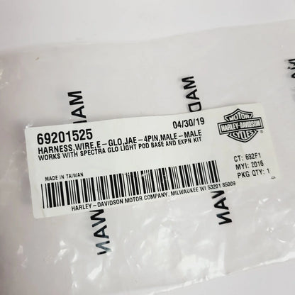 3" Wire Glo Harness (4 Pin Male) for Harley-Davidson 69201525
