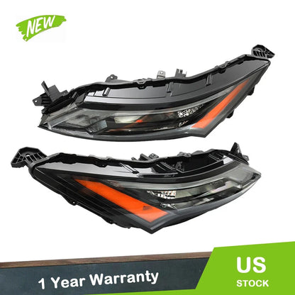 LED DRL Halogen Daytime Running Lights Pair for Nissan Rogue 2021-2023