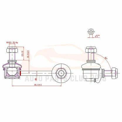 Sway Bar End Link Kit 4X for CR-V (2007-2016)