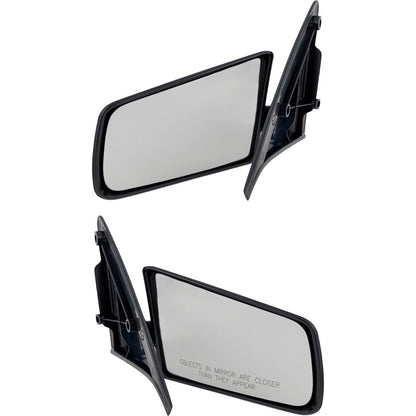 Textured Side Mirrors Manual Set for S10 S15 Pickup & Blazer
