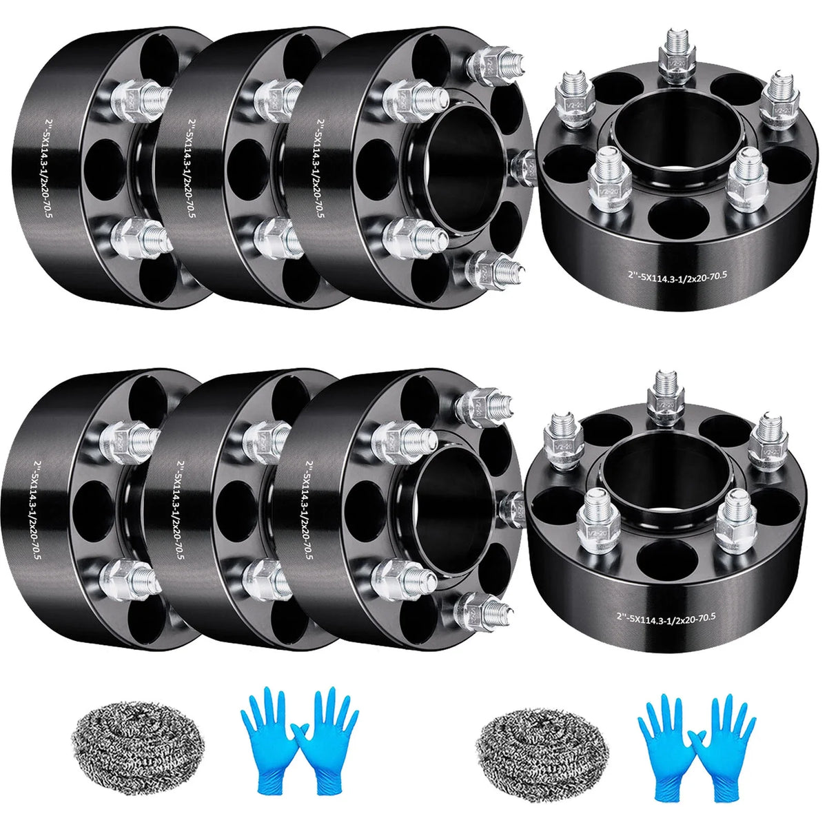 5x4.5 Hubcentric Wheel Spacers 2" for Ford Mustang Ranger Explorer (2005–2019)