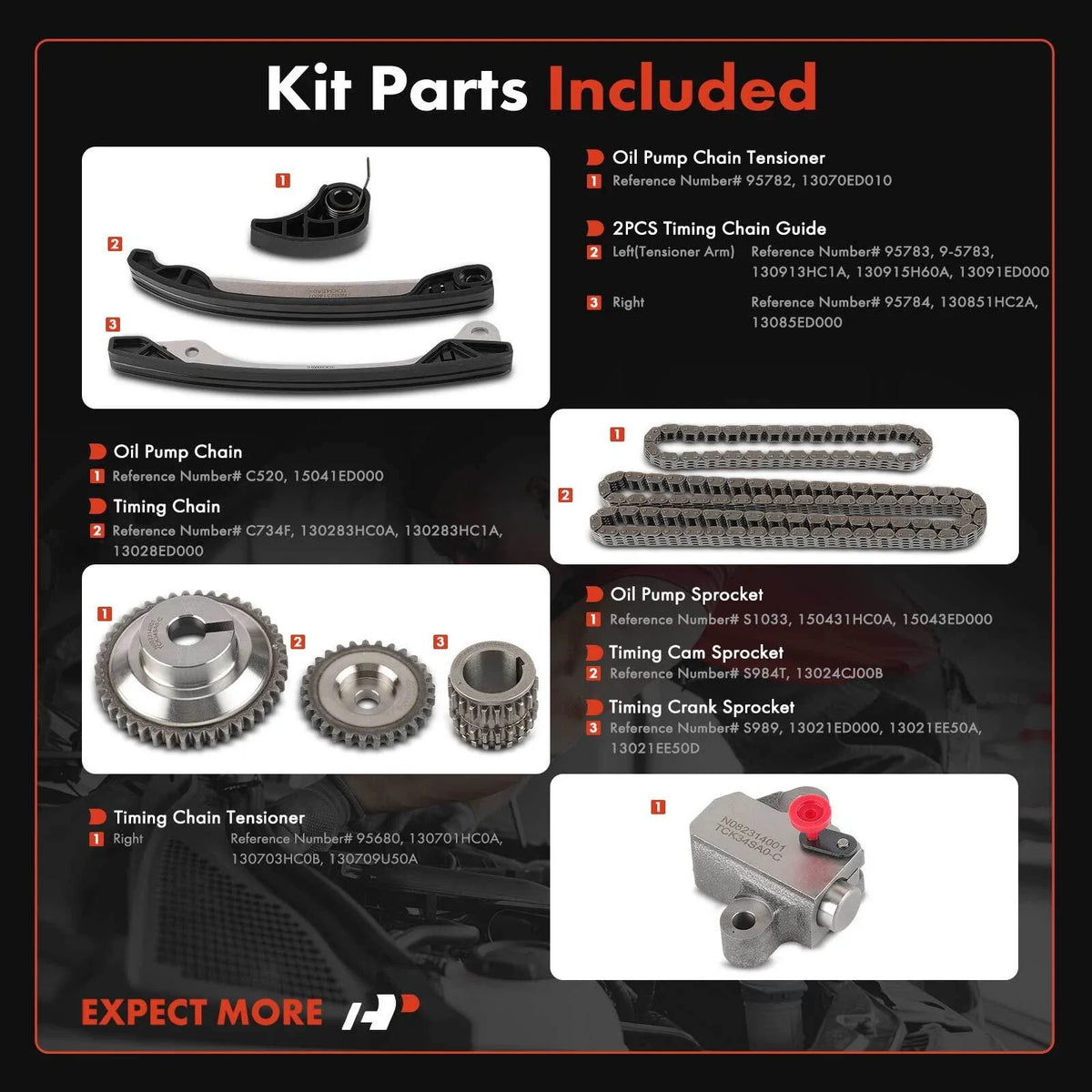 9X Chain Kit for Nissan Versa (2010-2011)