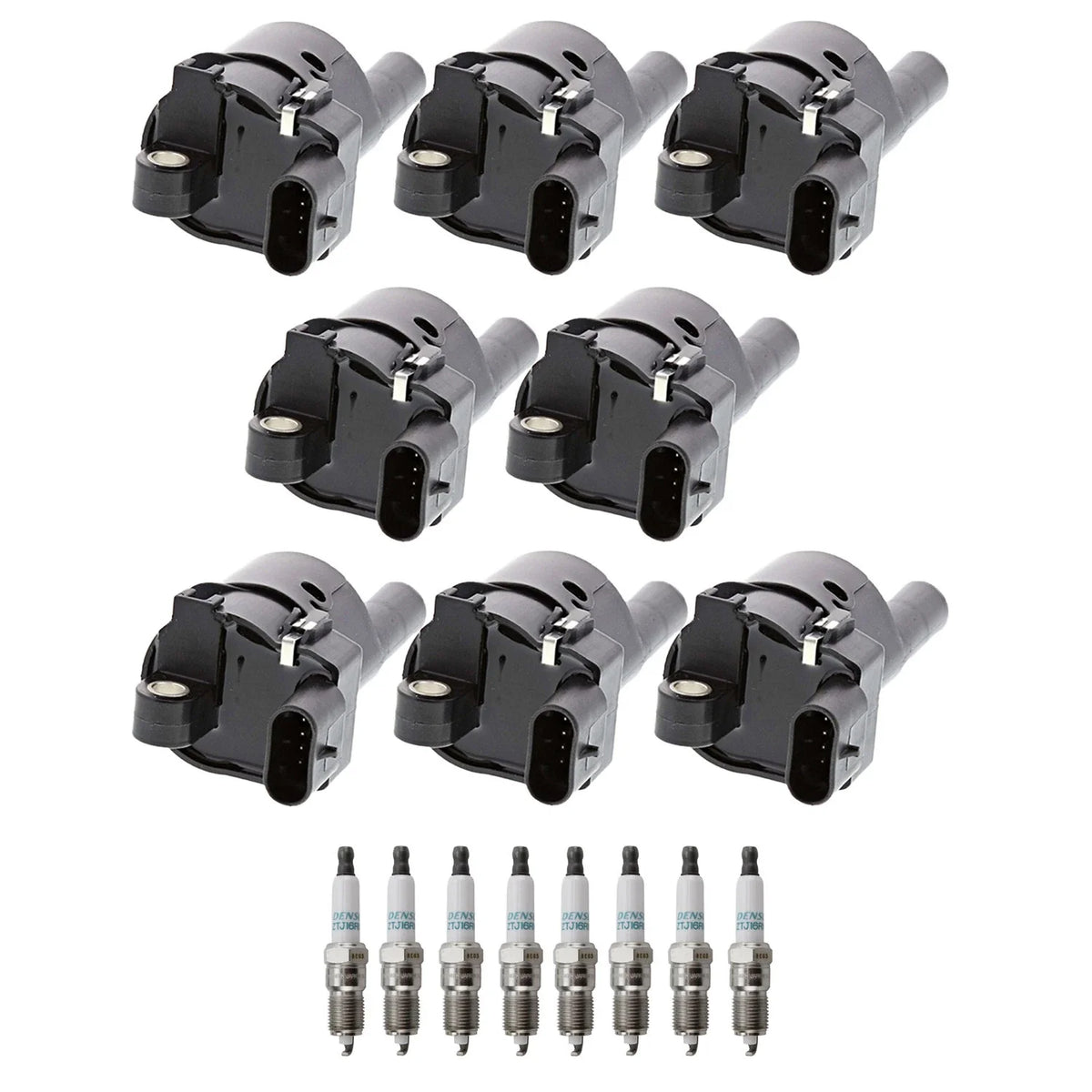 Set of 8 Ignition Coils & Iridium Spark Plugs for Avalanche Caprice Tahoe (V8)