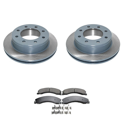 Brake Pads Kit with Akebono ProACT & Rear Rotors for Express 3500 2003-2023