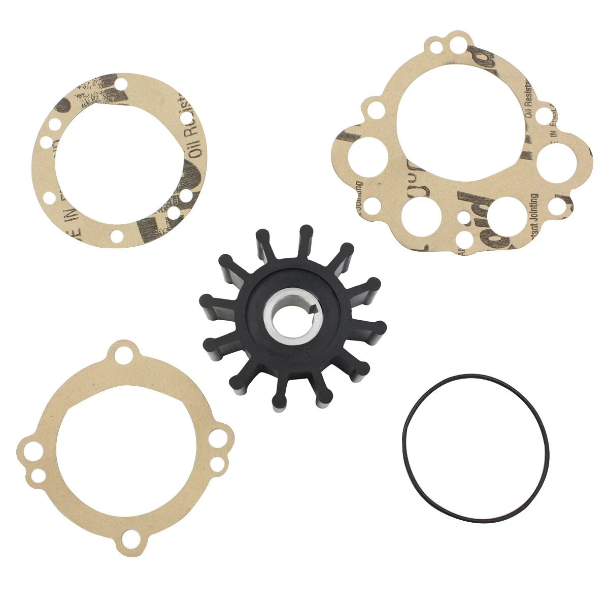 Impeller Repair Kit for Sherwood Sea Water Pump 10077, 10077K