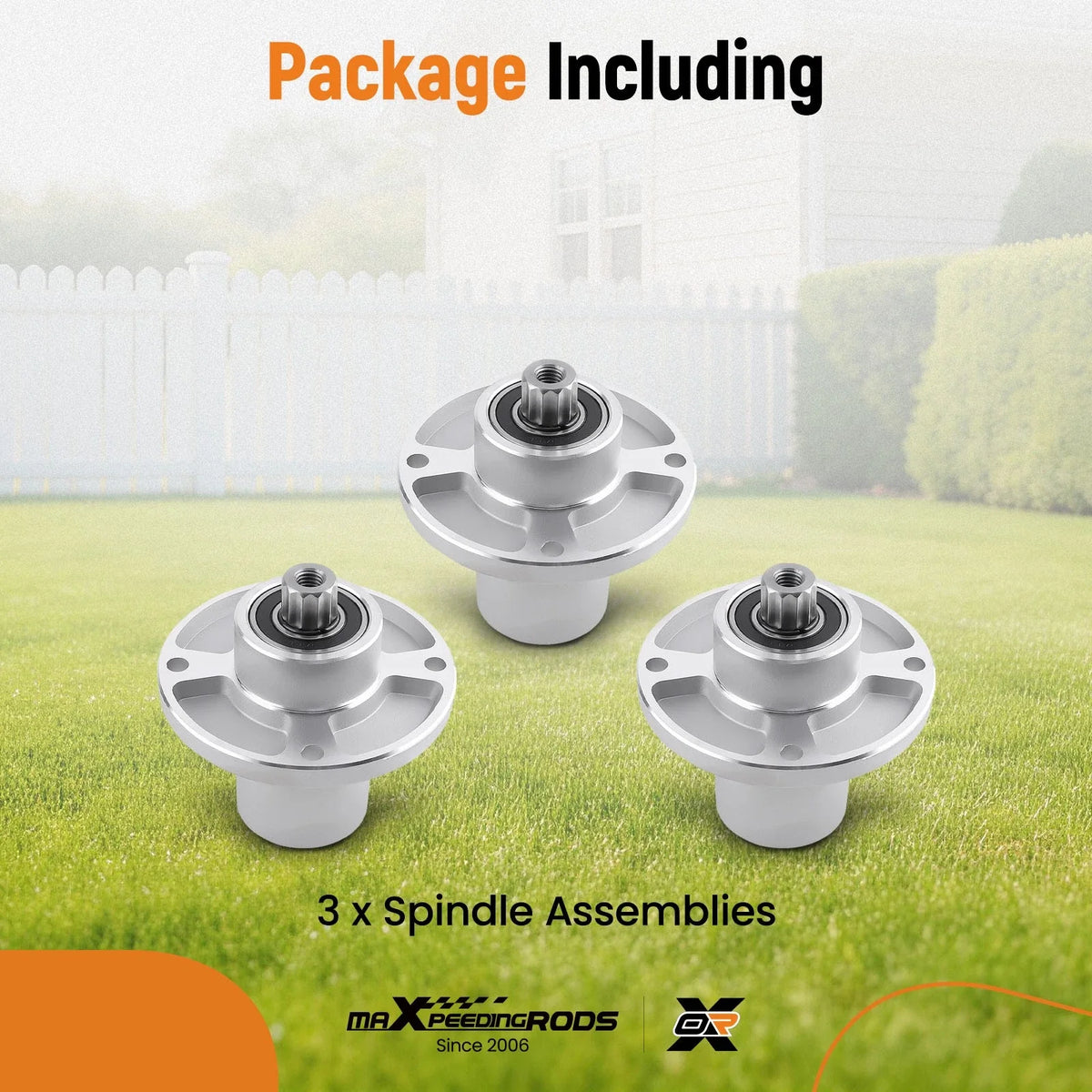 Spindle Assembly Kit 3X for Hustler Raptor SD SDX (36-60) 607418