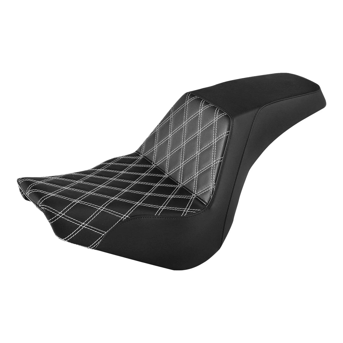 Driver and Passenger Black Seat for Harley Softail Street Bob 2018-2023